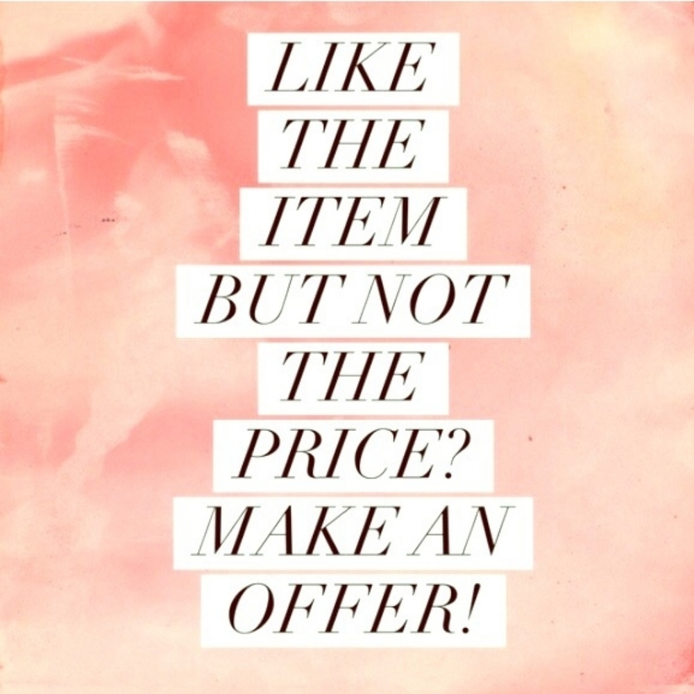 ACCEPTING REASONABLE OFFERS